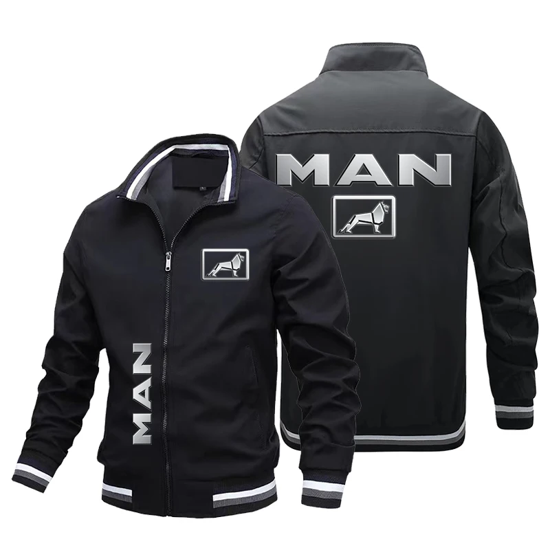Fashion Men's MAN Truck Work Jacket Men's Bicycle Jacket Windbreaker Casual Sportswear Light Casual Clothing MAN