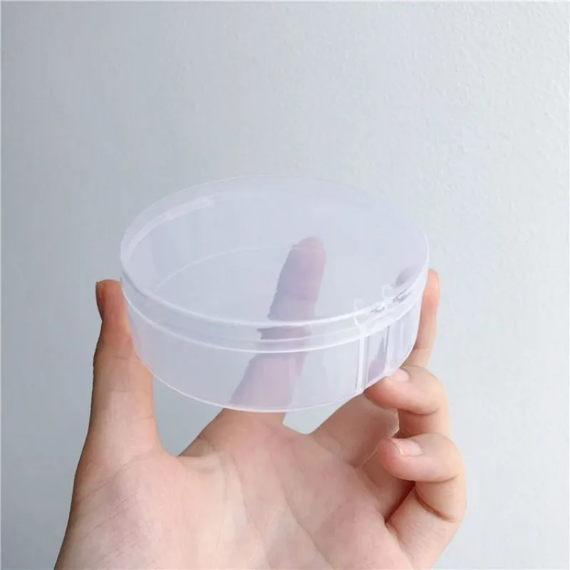 

1Pc Sponge Stand Storage Case Makeup Puff Holder Empty Cosmetic Egg Shaped Rack Transparent Puffs Drying Box