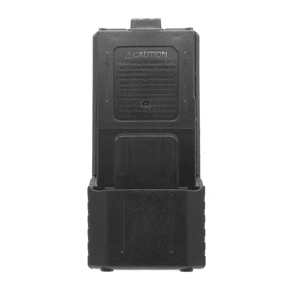 

Plastic Extended Battery Case Shell Walkie Talkie Accessories Portable 6 AAA Battery Storage Box for Baofeng UV5R UV-5RE