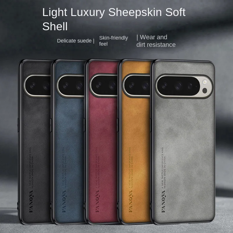 Elegant Suede Leather Case with Lens Protection - Comfortable and Stylish Design