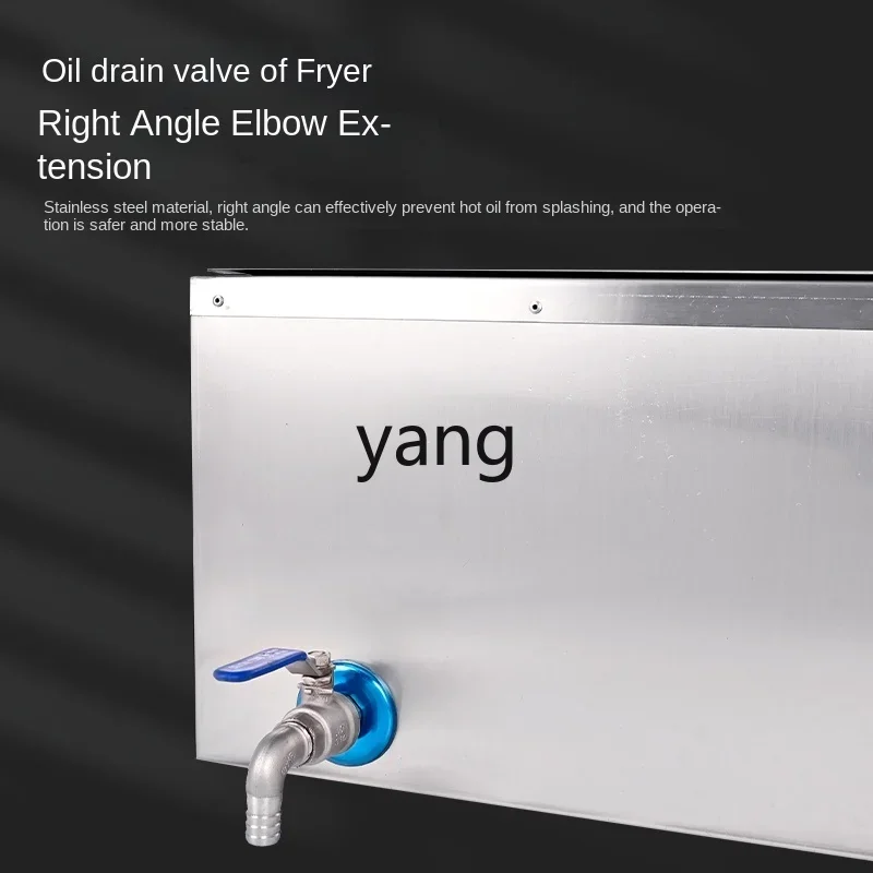 L'm'm Commercial Electric Heating Desktop Deep Frying Pan Large Capacity Stainless Steel Single Cylinder