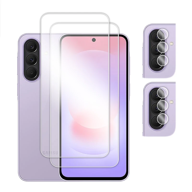 Transparent Tempered Glass Screen Protector & Lens Film