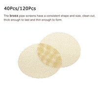40/120Pcs Pipe Screen Brass Screens Mesh Net 9.5mm/12.7mm/15.8mm/19mm Diameter for Pipe Filter Smoking Accessories Replacement 2