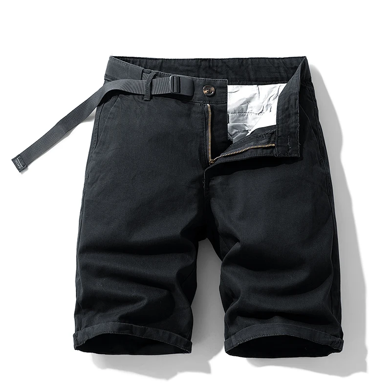 2024 Summer New Cargo Shorts Men's Fashion Brand Loose Fifth Pants Casual Versatile Youth Straight Beach Pants Middle Pants