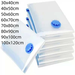 Space-Saving Vacuum Storage Bags with Valve - Large Size for Towels, Clothing, and Blankets (100x120cm)