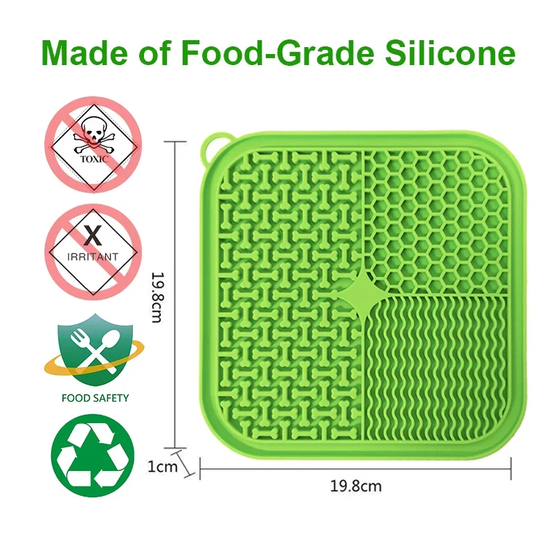Licking Mat Slow Feeder for Dogs and Cats Premium Lick Pad with Suction Cups for Dog Anxiety Relief Slow Feeder Dog Bowls