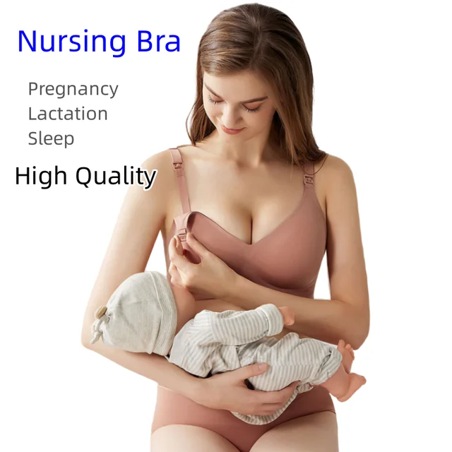 Maternity Nursing Bra Seamless Sleep for Pregnant Breastfeeding