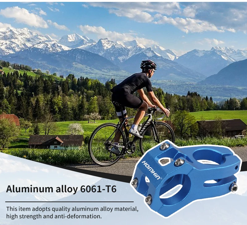 Mtb Handlebar Stem 31.8 Road Bike Bicycle Bridge Power Aluminum Alloy Handle Mountain Parts 45MM Cycling Sports
