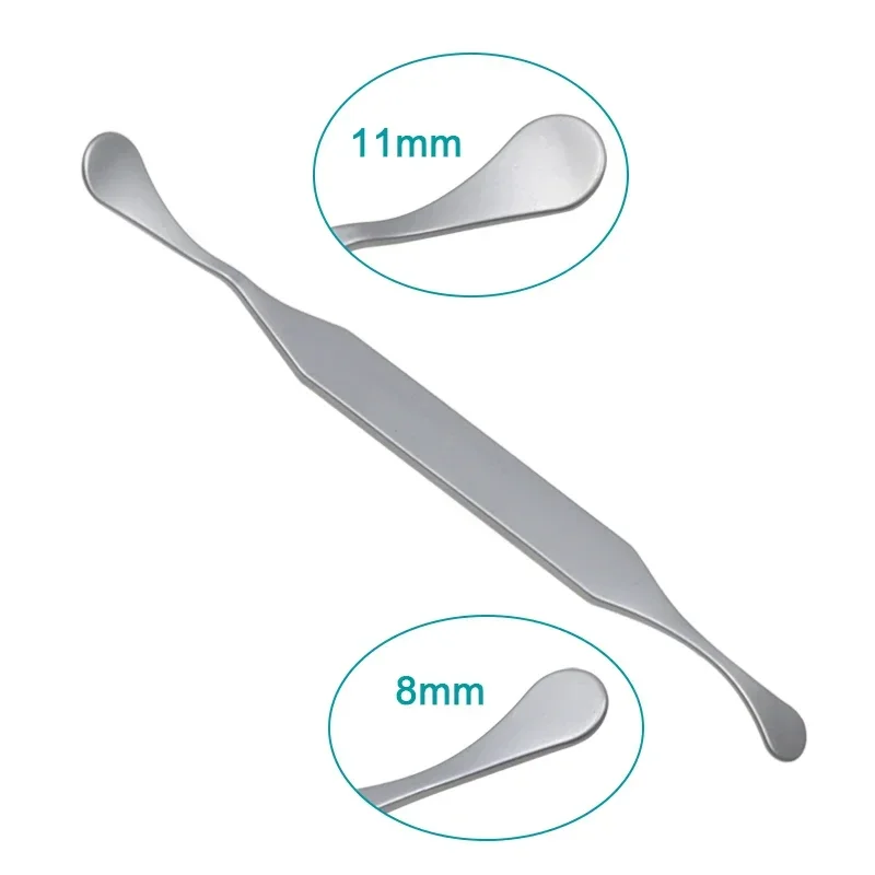 Double End Shovel Piece Spatula Nasal Cavity Lacrimal Sac Cartilage Removal Tool Nasal Comprehensive Stripper Stainless