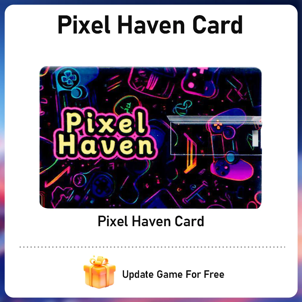 Pixel Haven ゲーム機 カード Pixel Haven Card with 15876 Retro&AAA Game for Win PC/Laptop