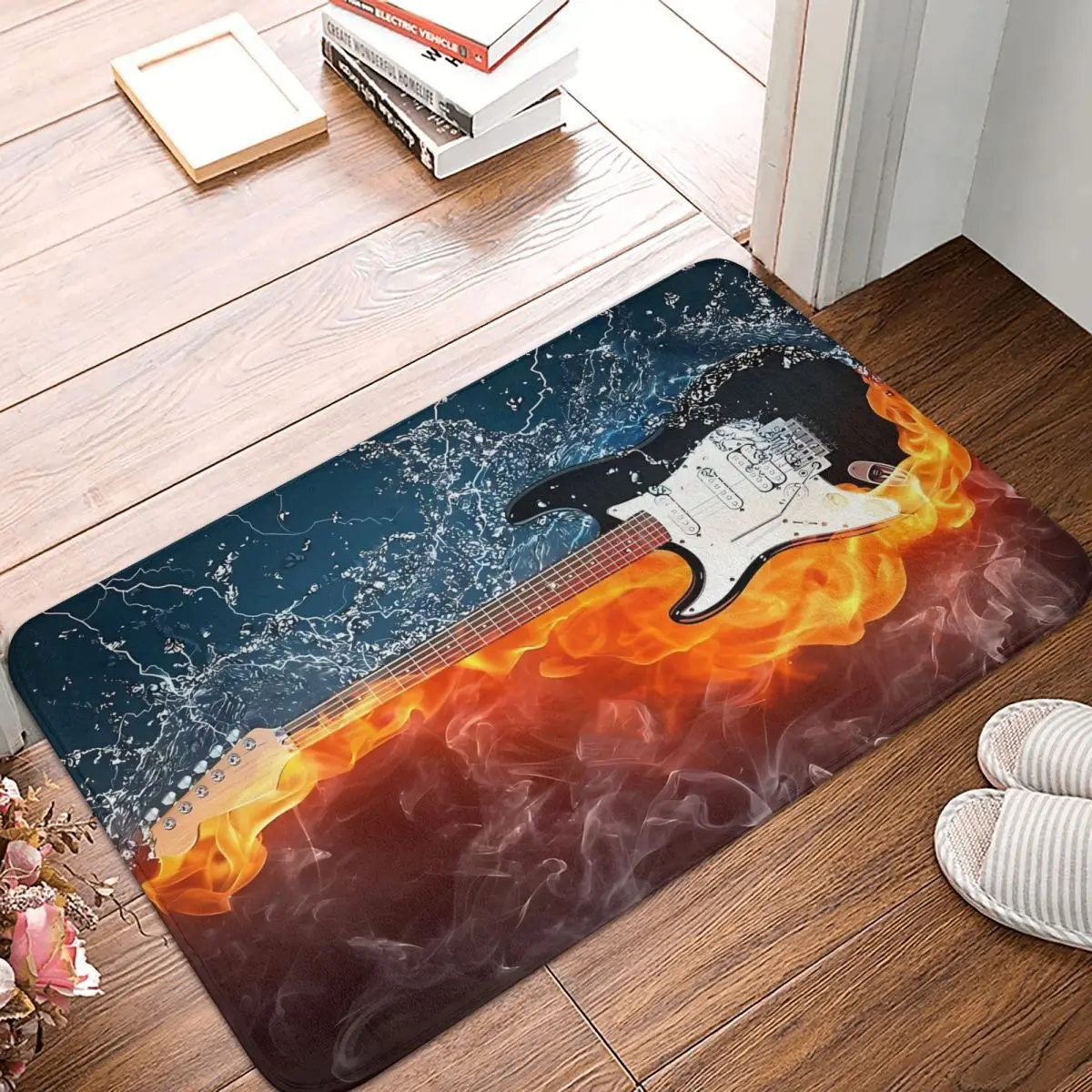Fender Stratocaster Chitarra Elettrica Tappetino Da Bagno Tappeto Home Zerbino Soggiorno Tappeto Decor