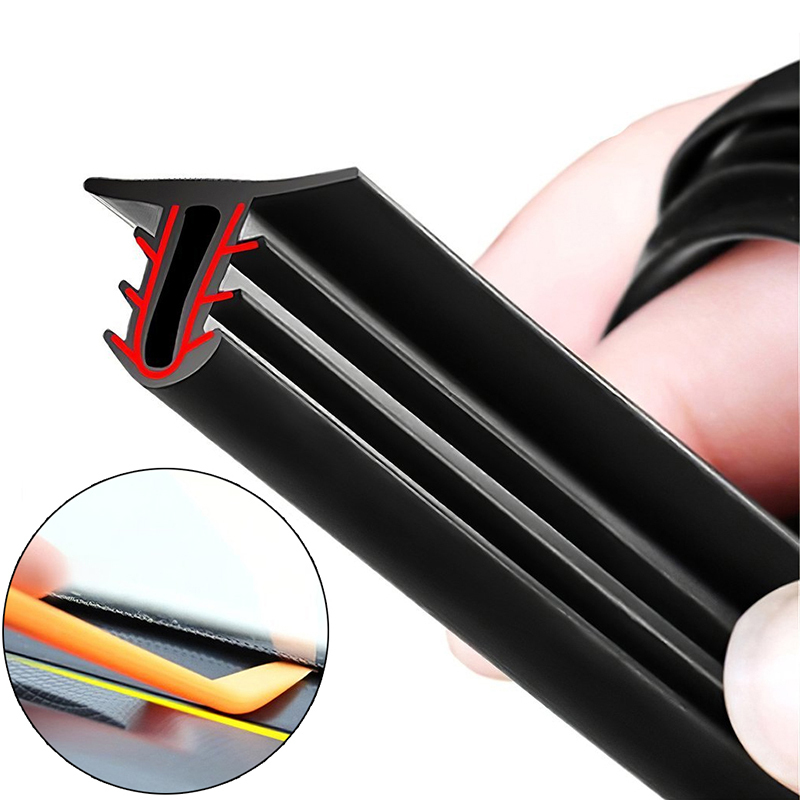 1.6M Auto Dashboard Sealing Strip Universal Car Rubber Leakproof Seals Noise Insulation For Weatherstrip Car Accessories
