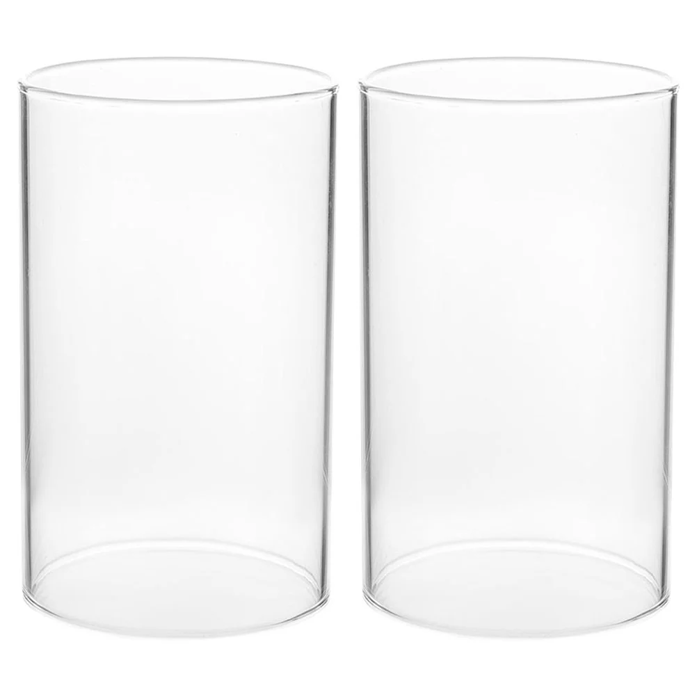 

Glass Pillar Holder Cylinder Holders Cylinders Clear Household Shades Covers for Jar Candles Candlesticks