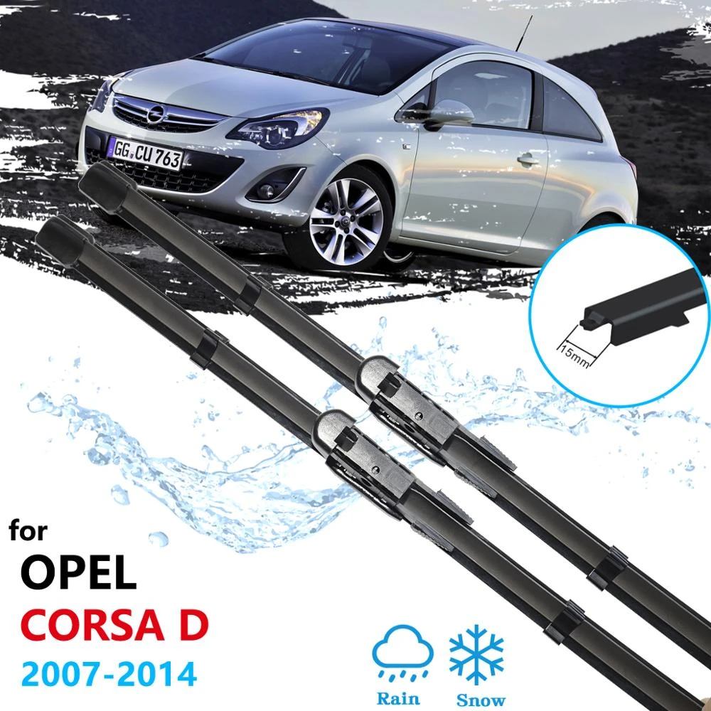 Escobillas de limpiaparabrisas para coche Vauxhall Opel Corsa D 2007 2008 2009 2010 2011 2012 2013 2014 accesorios de coche|Limpiaparabrisas| - AliExpress