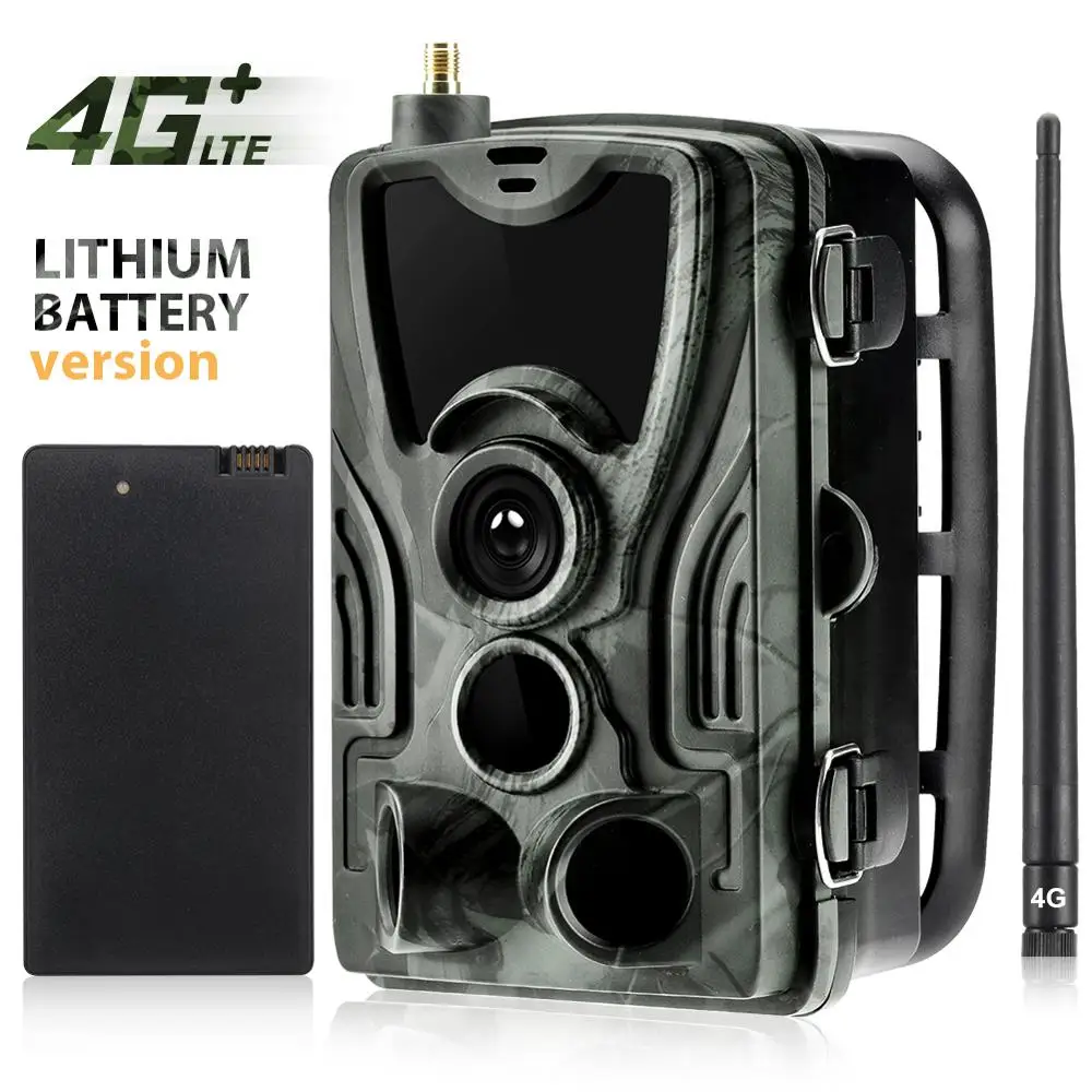 Hunting Trail Camera 4G HD 1080P FTP SMTP MMS SMS Night Vision 20MP Lithium Battery Wireless Wildlife Trap Game Cam