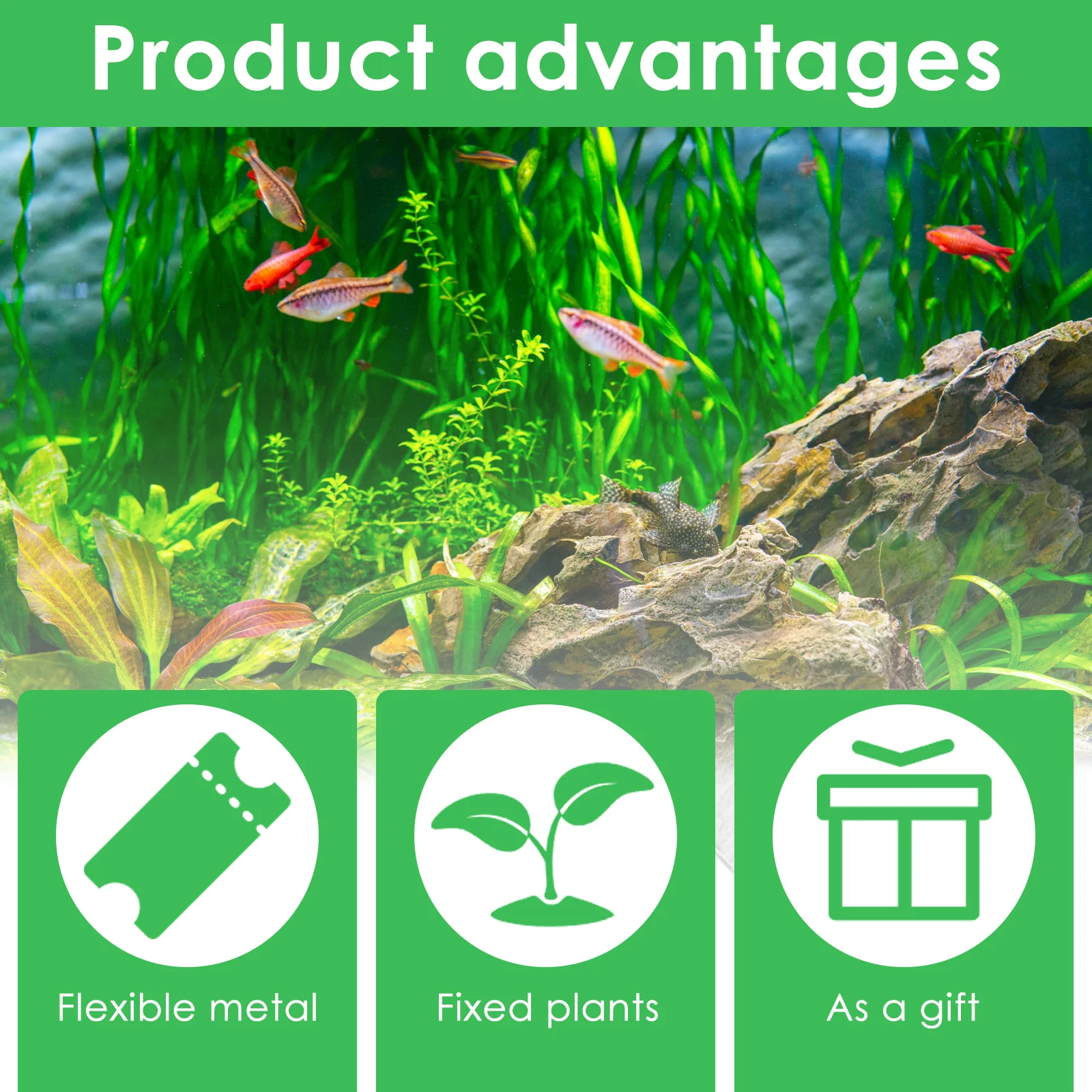 50Pcs Aquarium Plant Weights Folding Cuttable Metal Water Plant Weights Anchors Supplies Parts For Fishing Aquarium Holder
