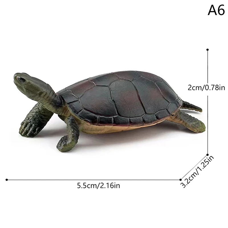 Realistic Turtle Action Figure - Kids Animal Figurines Miniature Toys Gift Ornament