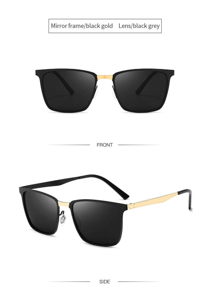 Nyaste Polarized Sungl Square Frame Herr Dam Sun Gl Brand Design Classic Gl Resor Fiske Cykling_voghion.com