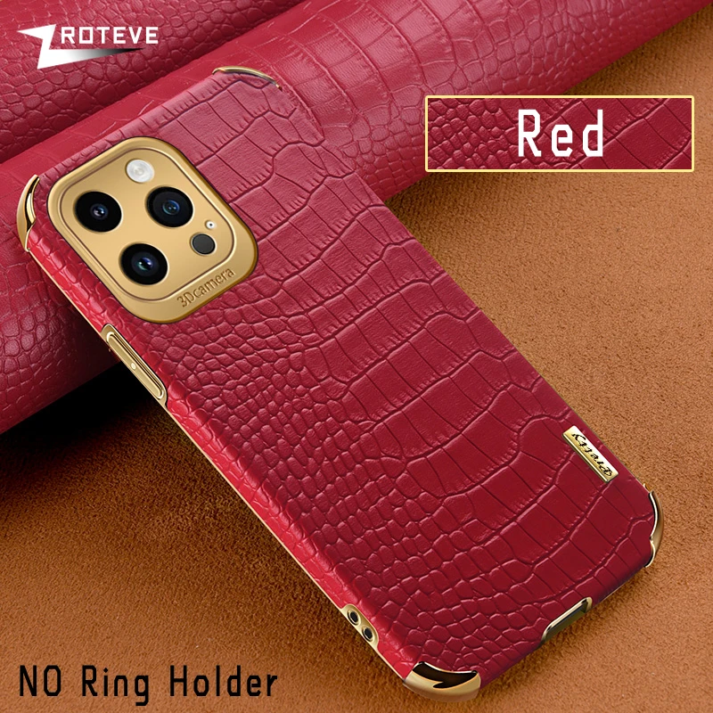 thumbnail image 1 of For iPhone15 Pro Max Zroteve Plating Silicone Crocodile Leather Cover For iPhone 15 14 13 12 11 X XR XS 7 8 Plus SE2 SE 2 3 Case, 1 of 5
