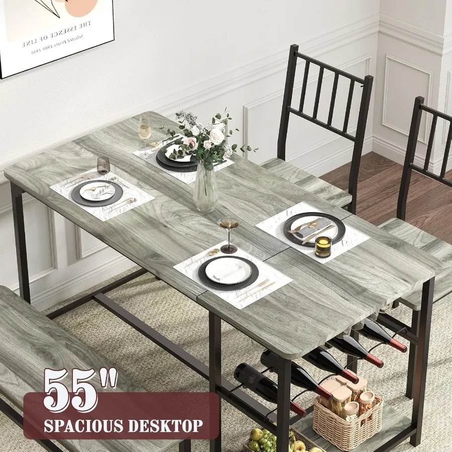 Dining Room Table Set for 4 4