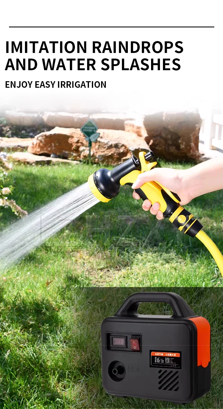 Electric Water Pump 30M Cordless Watering Machine Rechargeable Garden Watering T