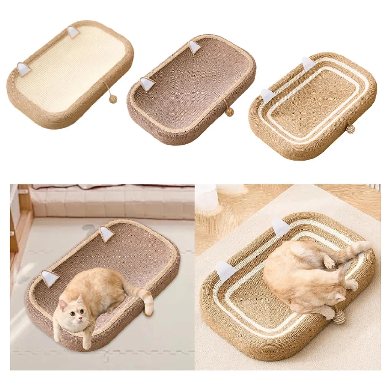 Cat Scratcher Scratching Board Oval Interactive Play Toy Furniture Protector Nest Basin for Couch Carpets Sofas Training Cat Scratcher Scratching Board Oval Interactive Play Toy Furniture Protector Nest Basin for Couch Carpets Sofas Training