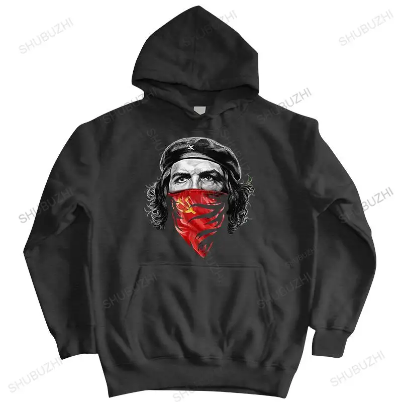 

new arrived autumn men cotton hoodies Outwear Che Guevara w Soviet Hammer and Sickle Red Bandana winter brand hoodie for boys