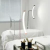 Fusitu Oversea Warehouse LED Half-Moon Shaped Light LED Lash Light With Floor Tripod Floor Video Light For Beauty Salon Makeup 4