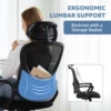 JHK Ergonomic Mesh Fixed Armrest Living Room Rocking Gaming Chair Adjustable Headrests Comfortable Lumbar Support For Home 5
