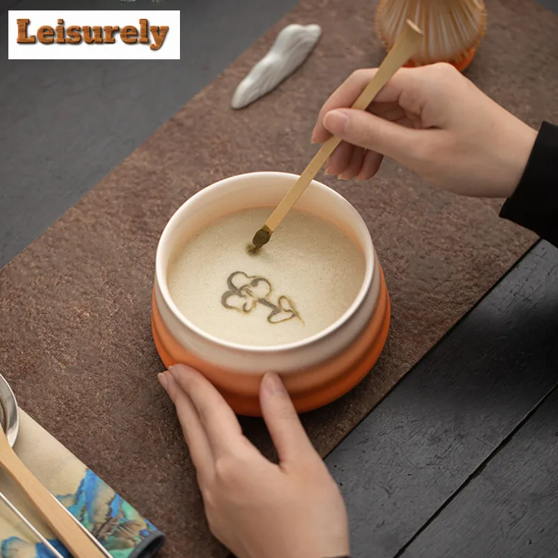 9pc/set Thread Gradient Ceramic Matcha Tools Kit Japanese Tea Ceremony Large Matcha Bowl Ea Powder Whisk Filter Screen Supplies