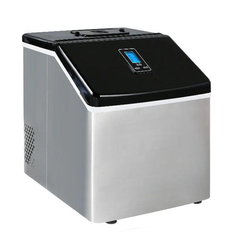 WZB-20F/S 120W Electric Commercial Ice Maker 25KG Household Tabletop Automatic Round Ice Cube Maker Machine 220V