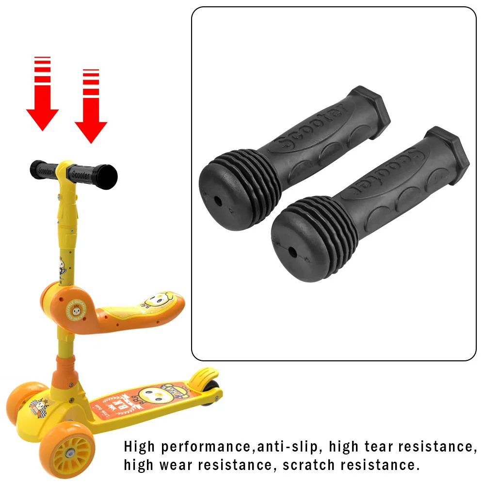 Rutschfester Gummigriff, Fahrradlenkergriffe, rutschfeste Fahrrad-Dreirad-Skateboard für Kinder, Kinder, Roller, Teile – Detail 19