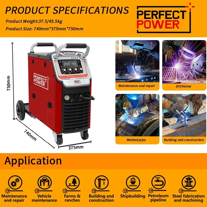 Gasless mig welder 220v double pulse mig mag welding machine price with mma tig mig mag welding machine price 6