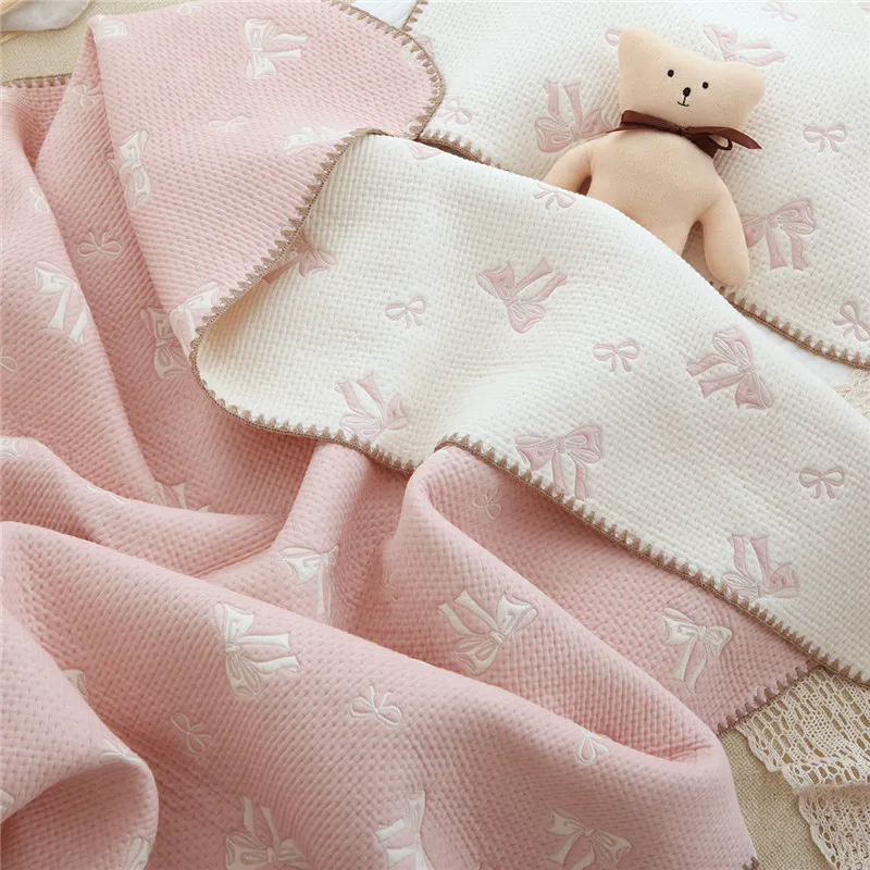 Baby Blanket Newborn Swaddle Wrap Sofa Throw Blankets Soft Breathable 100% Cotton Stroller Crib Receiving Blanket Bedding Quilt