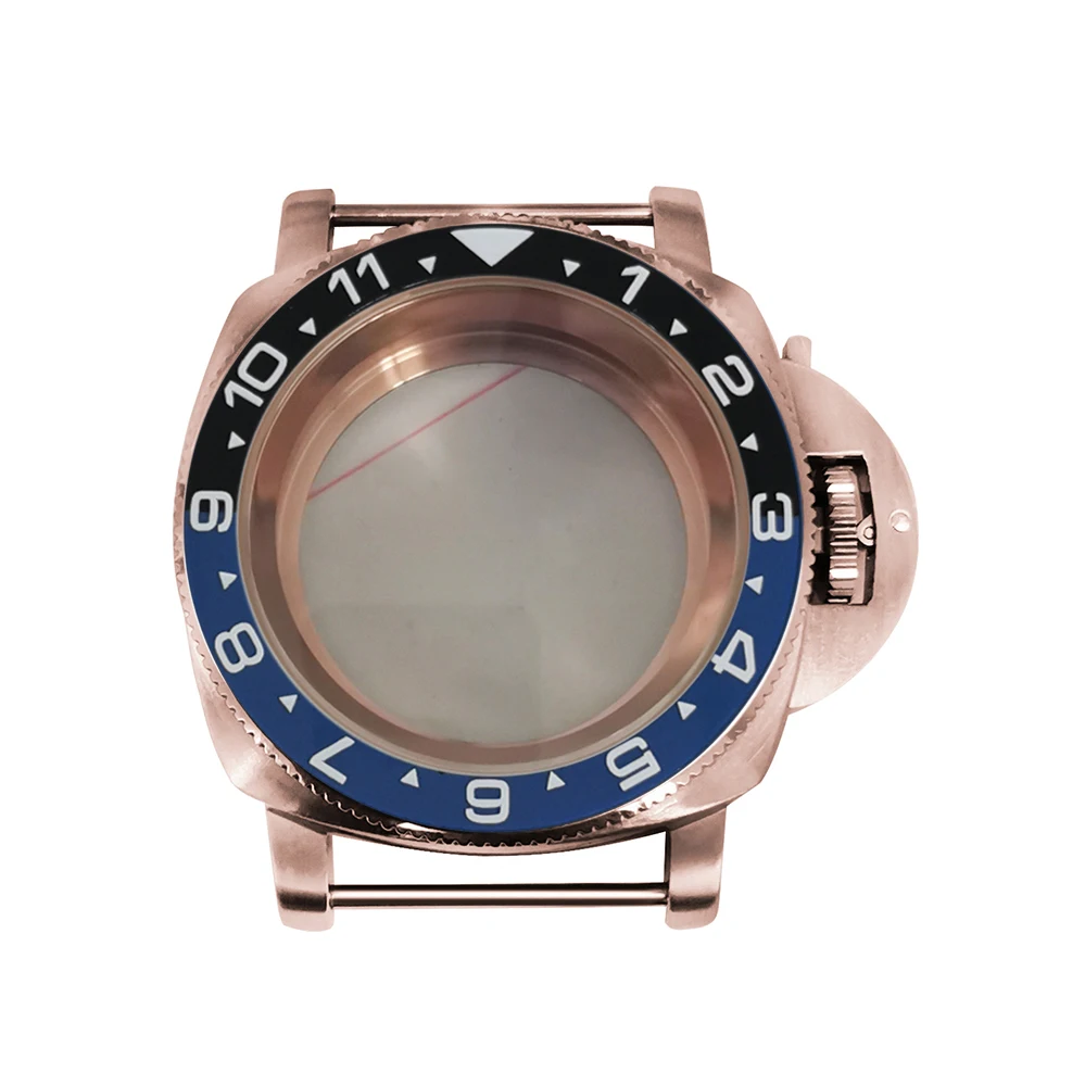 

GEERVO New 42mm NH35 Case PVD 316L Stainless Steel Plating Rose Gold For NH36/4R/7S Movement Men's Watch Accessories