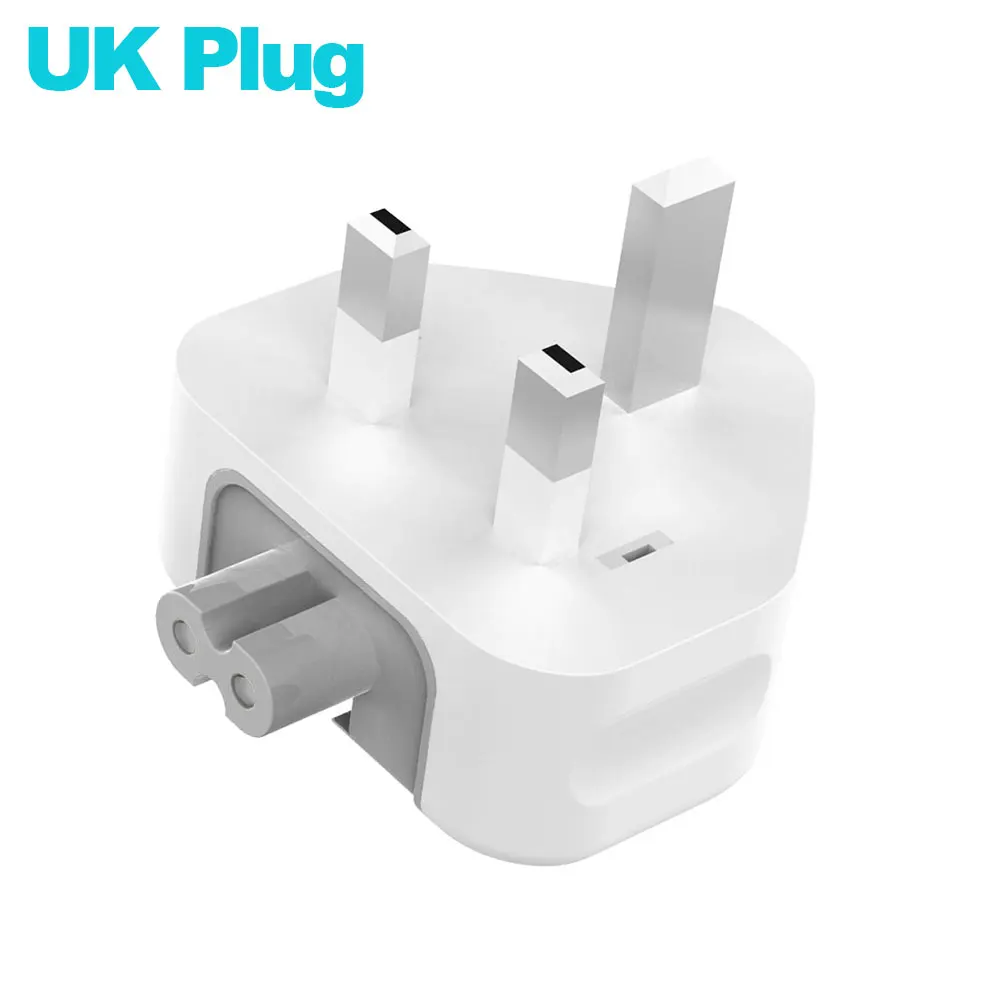 Universal Euro Wall Plug AC Power Adapter, Authentic EU US UK AU Duck Head for Apple Macbook Pro Air Ipad Iphone USB  Charger laptop skins Laptop Accessories