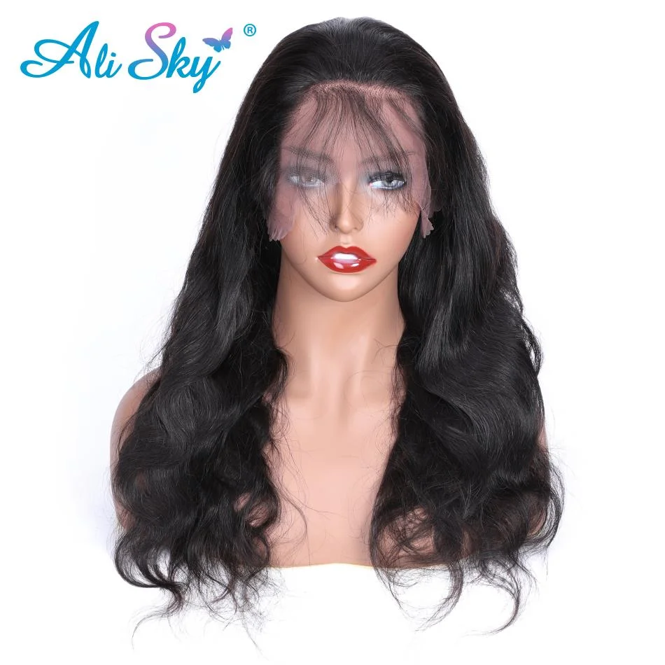 Long Wigs Body Wave Human Lace Front Wig 13x4 Transparent Lace Frontal Wigs Remy Brazilian human hair glueless full Preplucked