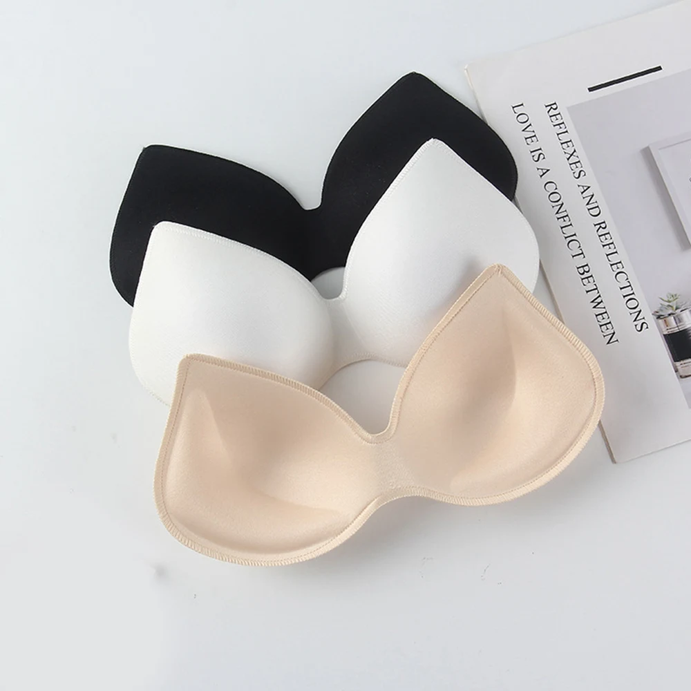 

Swimsuit Padding Inserts Women Clothes Accessories Foam Triangle Sponge Pads Chest Cups Breast Inserts Chest Pad Bra Enhancer