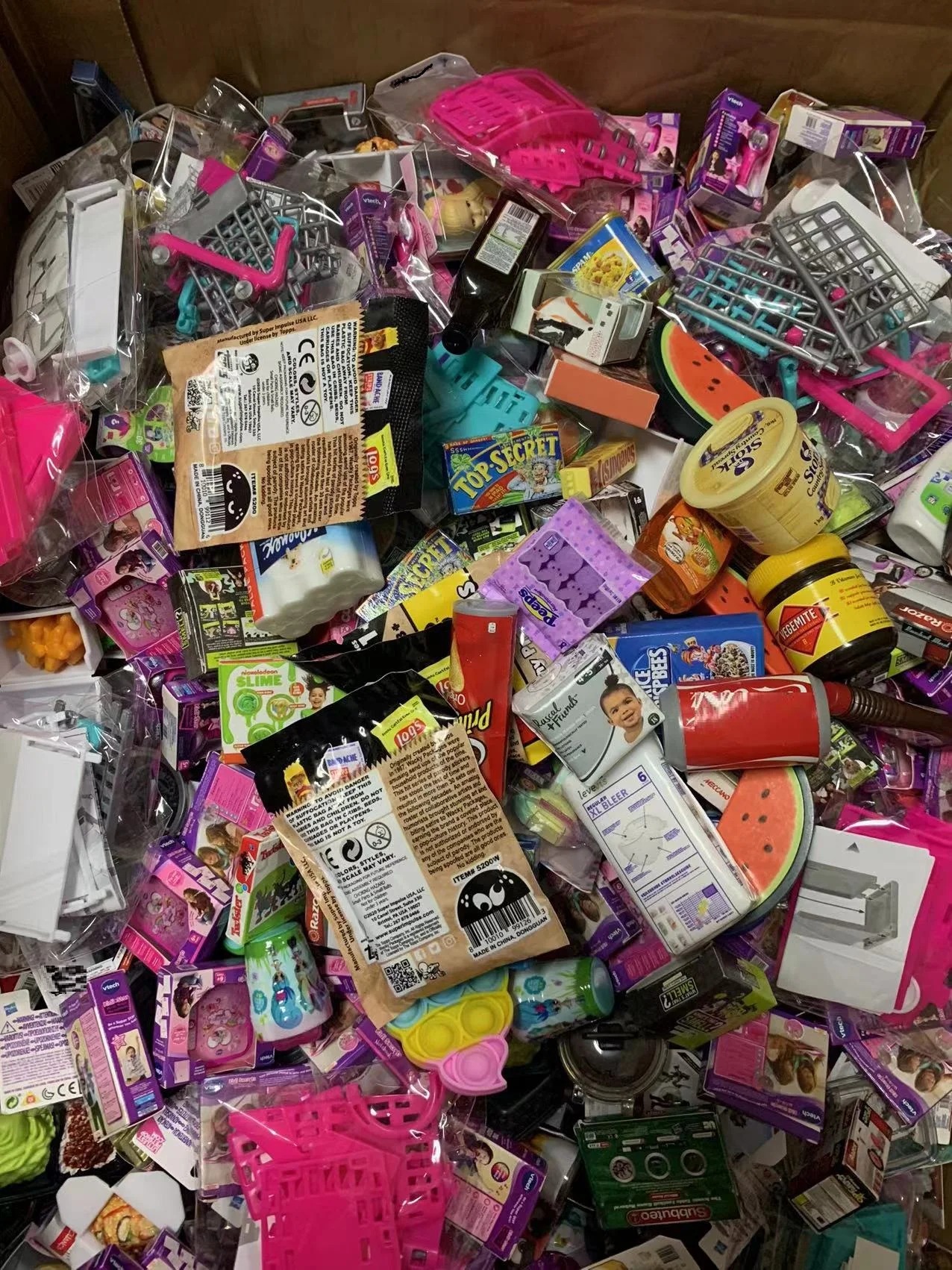 Many different styles Mini toy supermarket Mini Fake Toys surprise egg doll carton style Surprise Balls Mini Brand Fun Gadgets 4