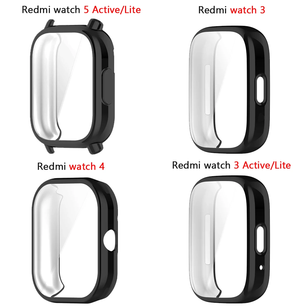 All-in-One TPU Screen Protector Case for Smartwatches: Full Coverage Protective Shell