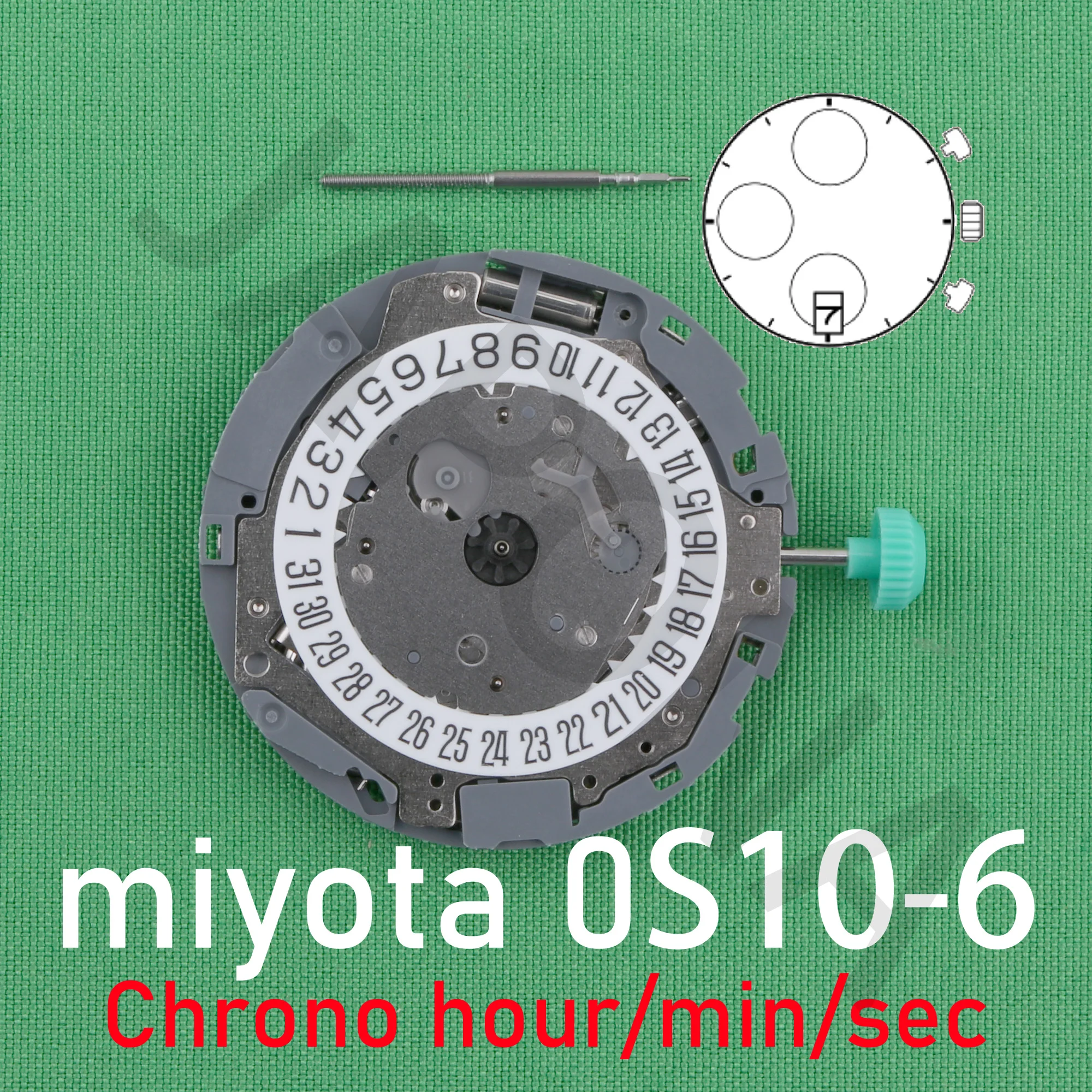 HOT Miyota Caliber Miyota 0510 0s10 Movement Miyota 0S10-3