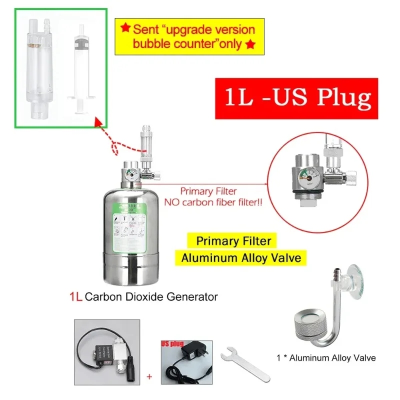 2L/1L CO2 Generator Kit For Aquarium