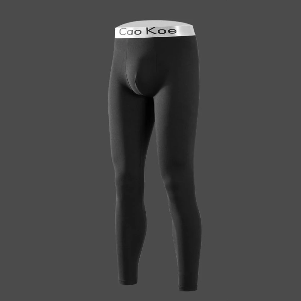 

Men's Autumn Winter Thermal Long Johns Pants Slim Large Size Trousers Warm Base Bottoms Leggings Trousers Elastic Soft Underwear