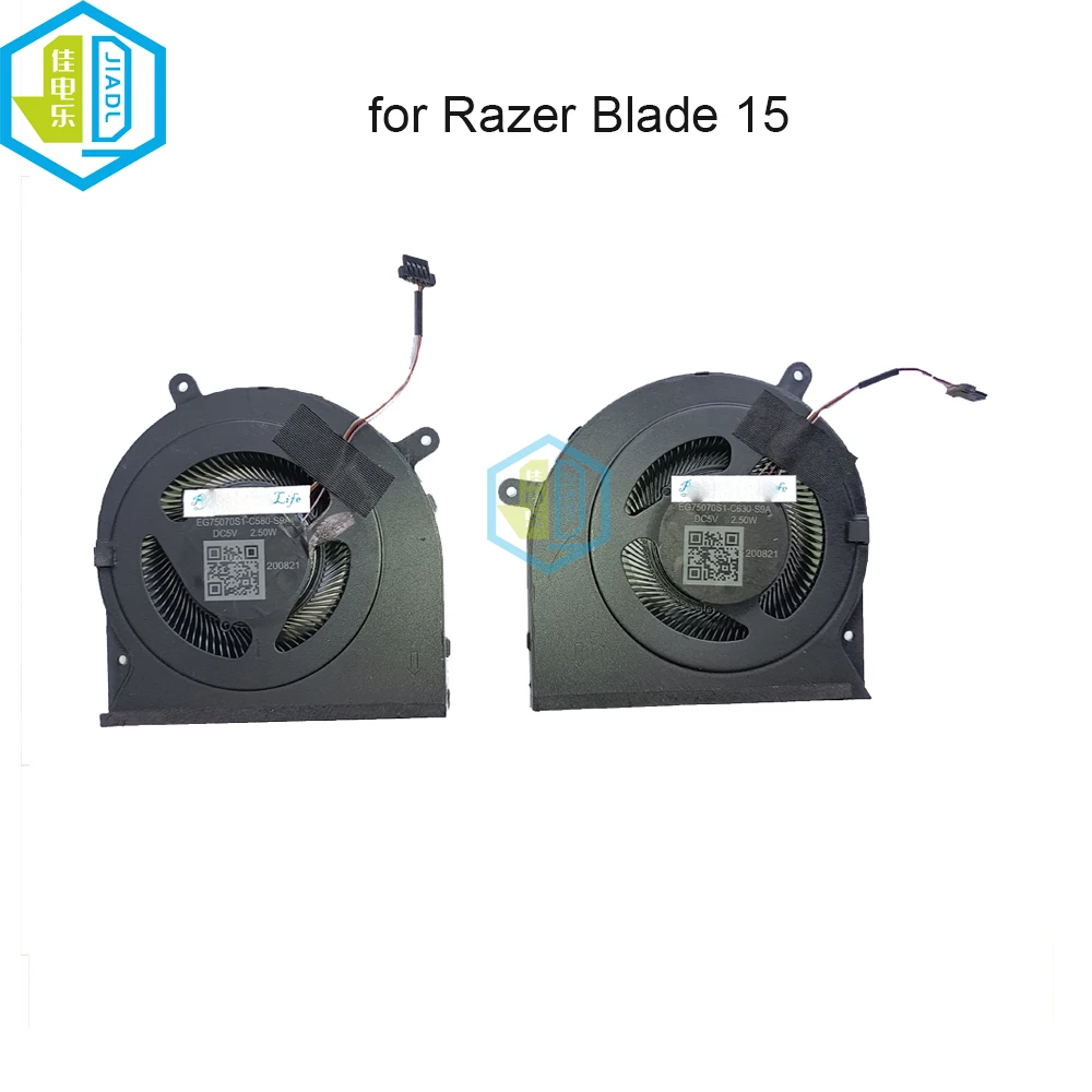 

Laptop CPU GPU Cooling fans Cooler Radiator for Razer Blade 15 2020 RZ09-03519 EG75070S1 C580 C630 THER7GR5M6 1422 1412 GR5MP6A