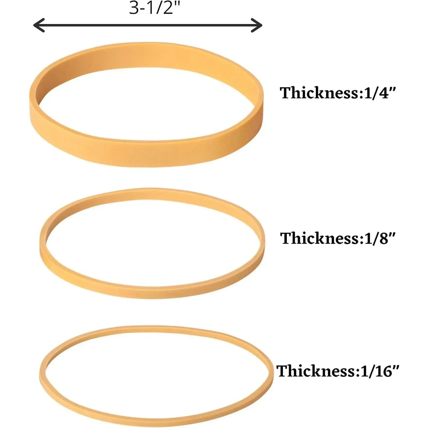 Size #54, various sizes, Everyday Rubber bands, Commercial Rubber bands - 1/4 pound bag 4