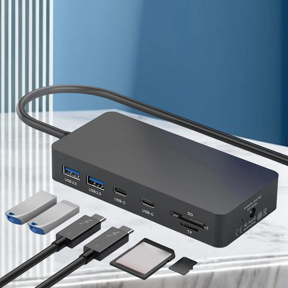 마이크로소프트 서피스 도크 11 in 1 (3개 USB 포트 + 2개 USB C 포트 PD 100W + 5Gbps 데이터 허브 도킹 스테이션) 서피스 프로 11/10/9/8/X/7 호환