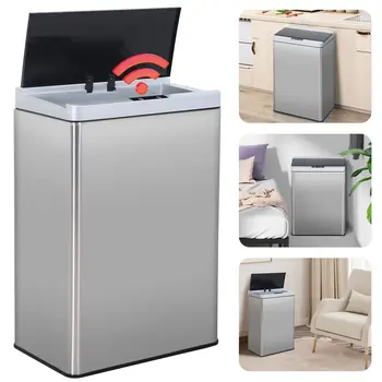 13.2 Gallon Touchless Sensor Trash Can 1