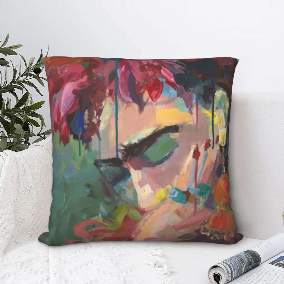

A Friend For Life Essential Square Pillowcase Polyester Pillow Cover Velvet Cushion Zip Decorative Comfort Throw Pillow For Home