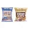 Pudding Snack Pillow Cat Throw Pillow With A Bag Removable Stuffed Animal Toys CreativeSnack Zipper Bag Decor Cushion For G D8J7 4