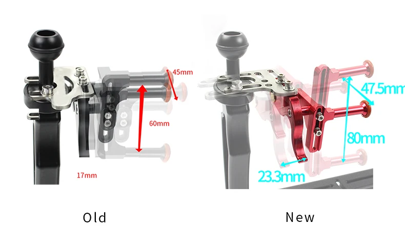 Unterwasser tauchen Trigger Rod Shutter für Gopro 13 tg6 5 Sony RX100 Kamera gehäuse Gehäuse Verlängerung hebel Halter Tablett Stabilisator – Detail 29